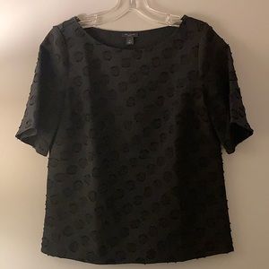 Ann Taylor Black Polka Dot Blouse